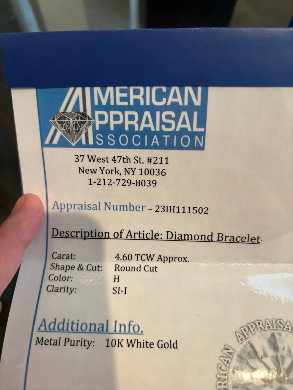 Men's 10 k White Gold Crystal Link Bracelet - Stylish Accent